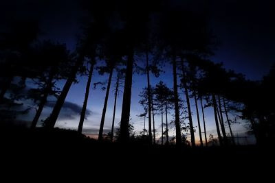 pedalare al tramonto in notturna